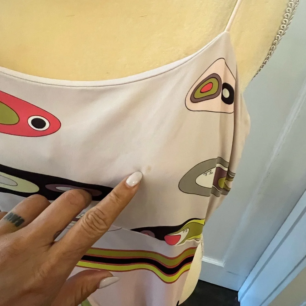 Emilio pucci signed rayon dress size US8 MADE in ITALY - Picture 2 of 4